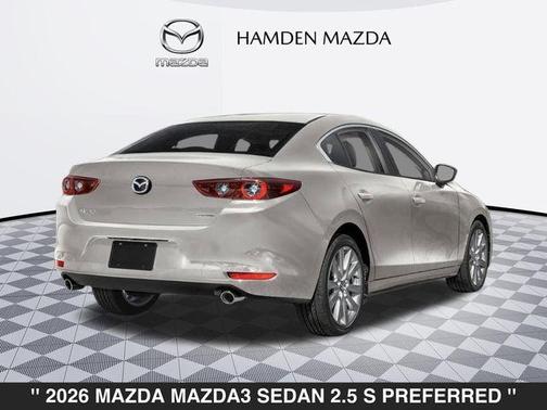 Platinum Quartz Metallic 2026 Mazda Mazda3 FWD w/Preferred Package