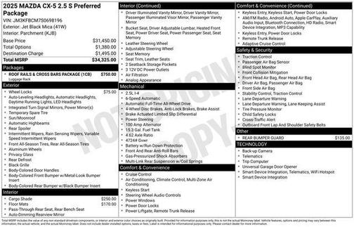 2025 Mazda CX-5 Preferred
