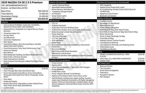 2025 Mazda CX-30 Premium Package