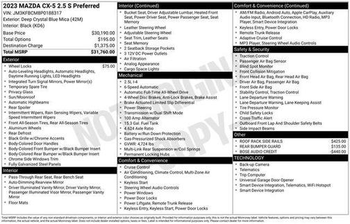 2023 Mazda CX-5 2.5 S Preferred Package
