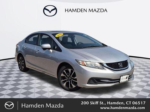Alabaster Silver Metallic 2015 Honda Civic EX