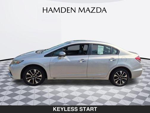 Alabaster Silver Metallic 2015 Honda Civic EX
