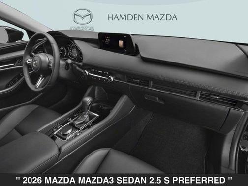Snowflake White Pearl 2026 Mazda Mazda3 FWD w/Preferred Package