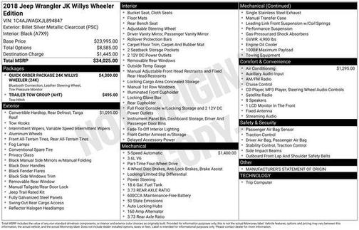 2018 Jeep Wrangler JK Sport
