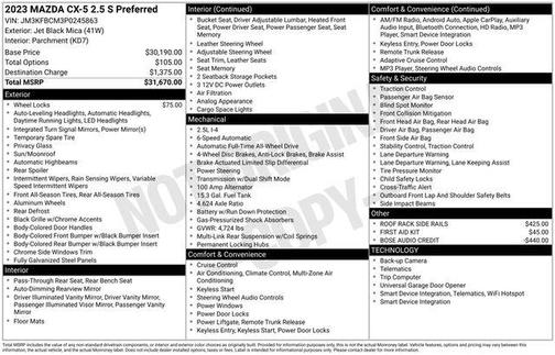 2023 Mazda CX-5 2.5 S Preferred Package