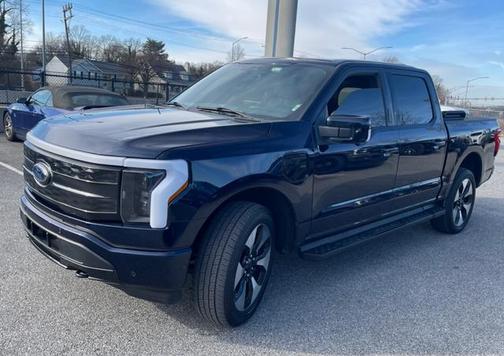 ANTIMATTER BLUE METALLIC 2023 Ford F-150 Lightning Platinum Truck
