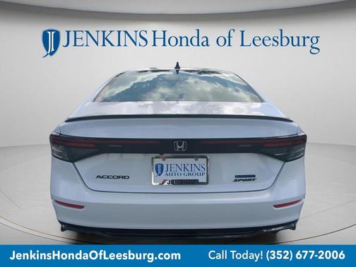 Platinum White Pearl 2026 Honda Accord Hybrid Sport-L