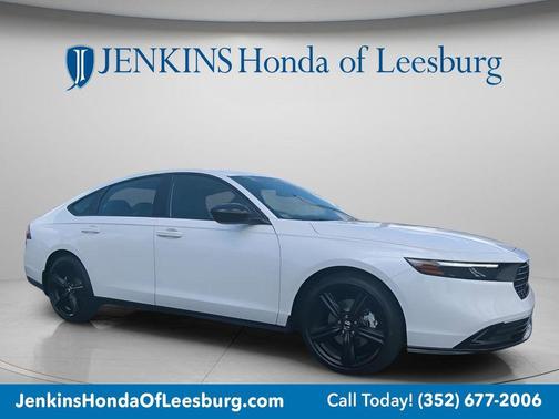 Platinum White Pearl 2026 Honda Accord Hybrid Sport-L