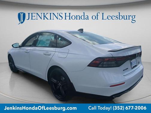 Platinum White Pearl 2026 Honda Accord Hybrid Sport-L