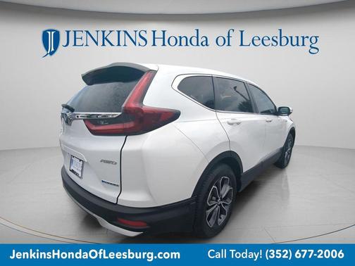 White 2021 Honda CR-V Hybrid EX-L