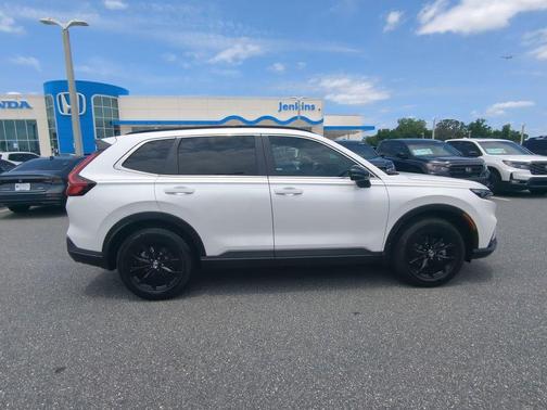 Platinum White 2025 Honda CR-V Hybrid Sport