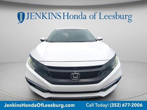 Platinum White 2021 Honda Civic LX