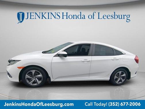 Platinum White 2021 Honda Civic LX