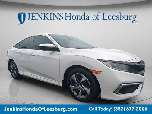 Platinum White 2021 Honda Civic LX