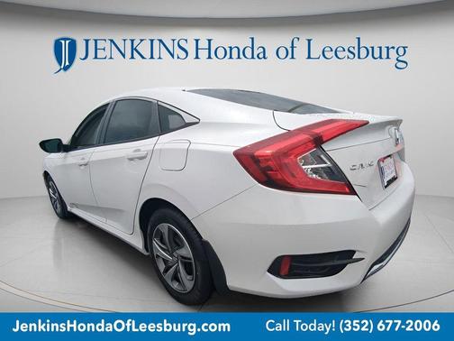 Platinum White 2021 Honda Civic LX