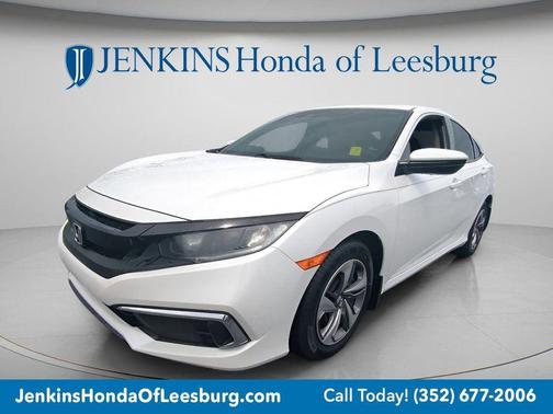 Platinum White 2021 Honda Civic LX