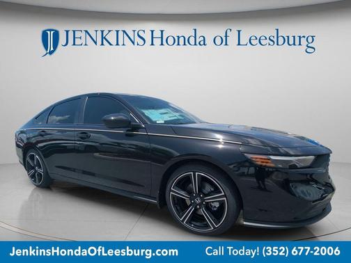 Black 2026 Honda Accord Hybrid Sport
