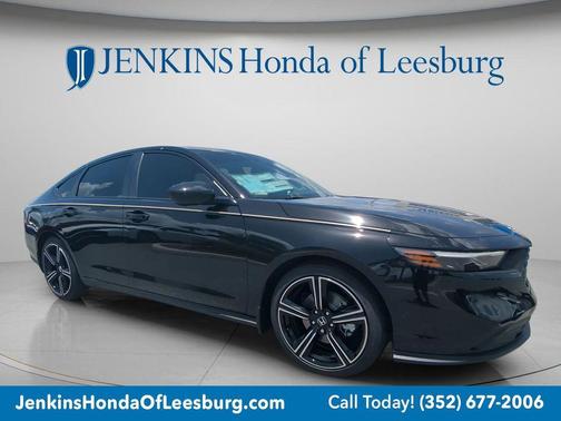 Black 2026 Honda Accord Hybrid Sport