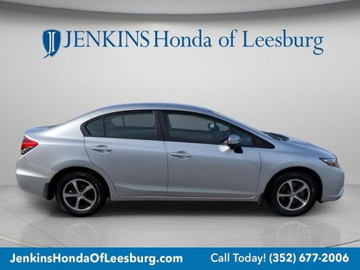 Alabaster Silver Metallic 2015 Honda Civic SE