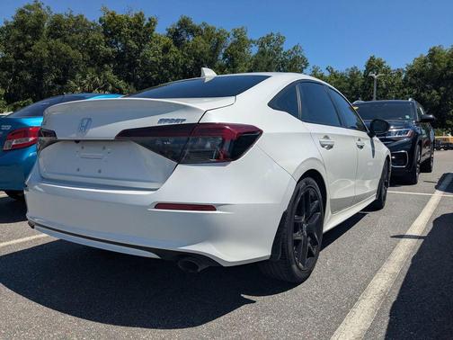 Platinum White Pearl 2025 Honda Civic Sport