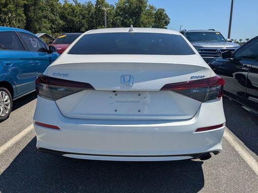 Platinum White Pearl 2025 Honda Civic Sport