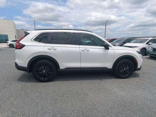 Platinum White 2025 Honda CR-V Hybrid Sport