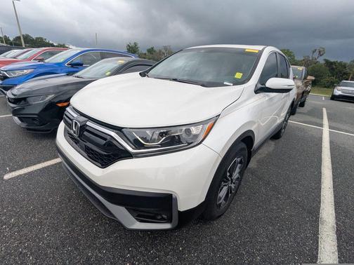 White 2021 Honda CR-V EX-L