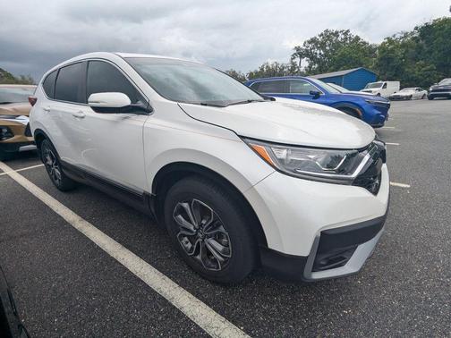White 2021 Honda CR-V EX-L