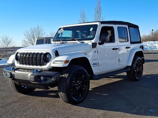 Bright White Clearcoat 2024 Jeep Wrangler 4xe Sahara