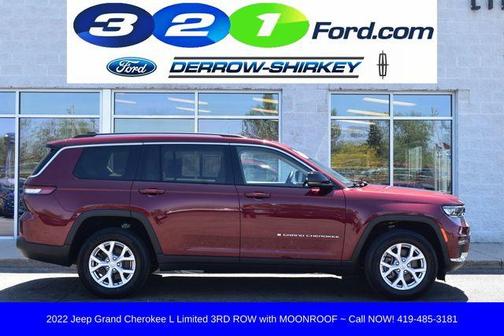 Velvet Red Pearlcoat 2022 Jeep Grand Cherokee L Limited
