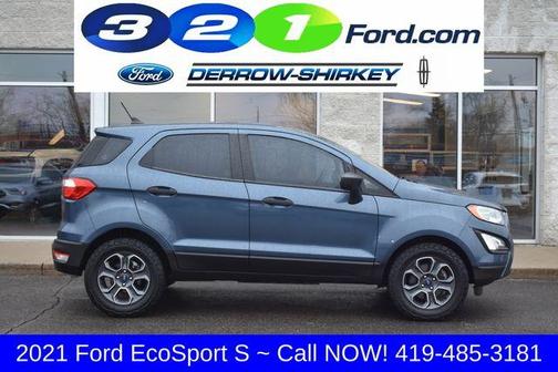 Blue Metallic 2021 Ford EcoSport S