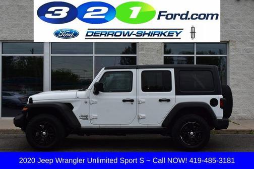 Bright White Clearcoat 2020 Jeep Wrangler Unlimited Sport