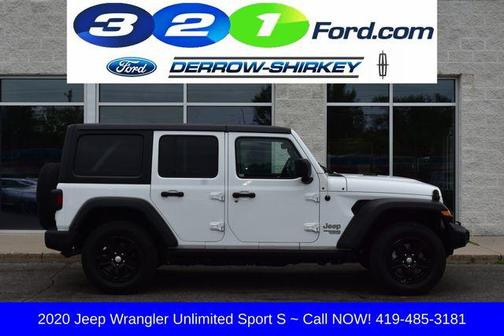Bright White Clearcoat 2020 Jeep Wrangler Unlimited Sport