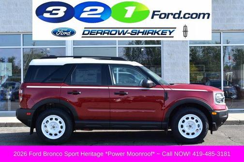 Ruby Red Metallic Tinted Clearcoat 2026 Ford Bronco Sport Heritage
