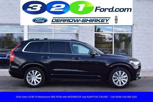 Onyx Black Metallic 2016 Volvo XC90 T6 Momentum