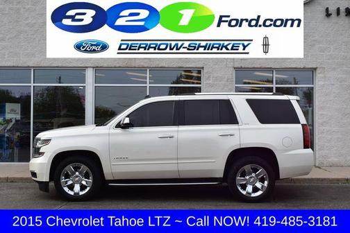 White Diamond Clearcoat 2015 Chevrolet Tahoe LTZ