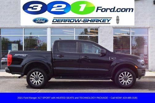 Shadow Black 2021 Ford Ranger XLT