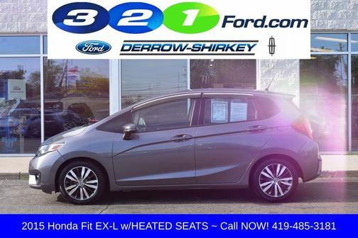 Modern Steel Metallic 2015 Honda Fit EX-L