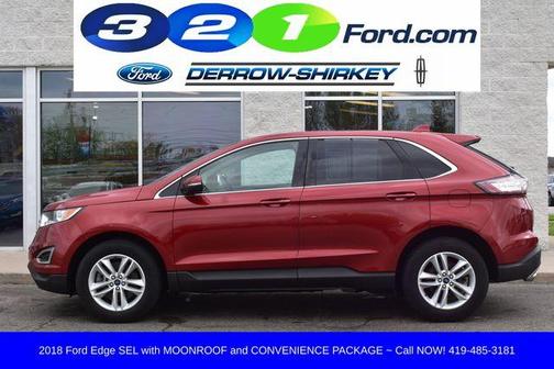 Ruby Red Metallic 2018 Ford Edge SEL