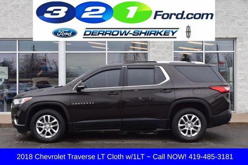 Sable Brown Metallic 2018 Chevrolet Traverse LT Cloth