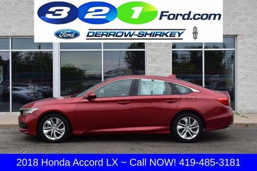 Radiant Red Metallic 2018 Honda Accord LX
