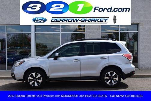 Ice Silver Metallic 2017 Subaru Forester 2.5i Premium