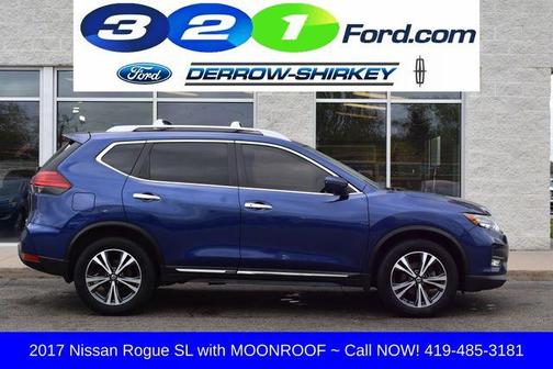 Caspian Blue 2017 Nissan Rogue SL