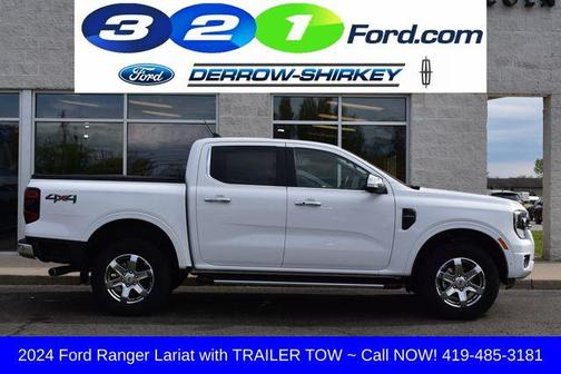 White 2024 Ford Ranger Lariat