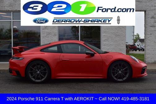 Red 2024 Porsche 911 Carrera T