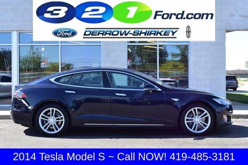 Blue 2014 Tesla Model S