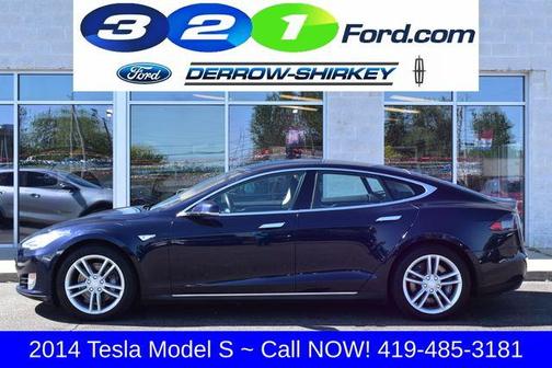 Blue 2014 Tesla Model S