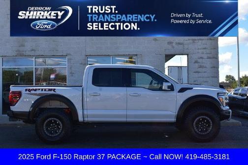 Space White Metallic 2025 Ford F-150 Raptor