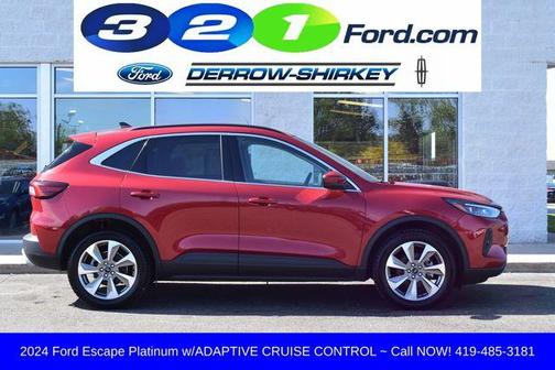 Rapid Red Metallic Tinted Clearcoat 2024 Ford Escape Platinum