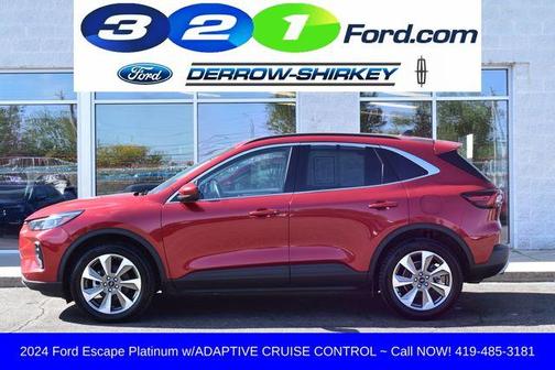 Rapid Red Metallic Tinted Clearcoat 2024 Ford Escape Platinum